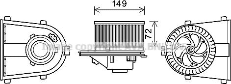 Prasco AI8378 - Elettromotore, Ventilatore abitacolo autozon.pro