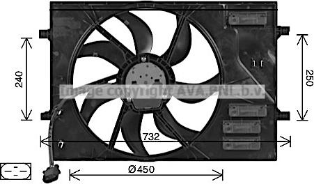 Prasco AI7525 - Ventola, Raffreddamento motore autozon.pro