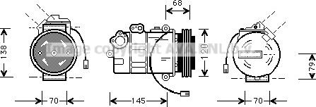 Prasco AIAK011 - Compressore, Climatizzatore autozon.pro