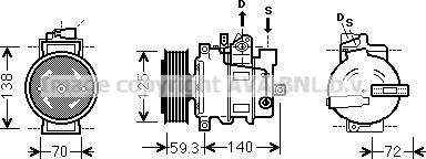 Prasco AIAK313 - Compressore, Climatizzatore autozon.pro