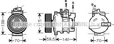 Prasco AIAK284 - Compressore, Climatizzatore autozon.pro