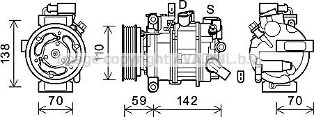 Prasco AIK402 - Compressore, Climatizzatore autozon.pro