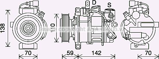 Prasco AIK410 - Compressore, Climatizzatore autozon.pro