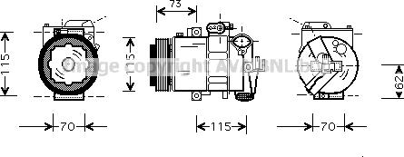 Prasco AIK014 - Compressore, Climatizzatore autozon.pro