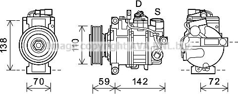 Prasco AIK396 - Compressore, Climatizzatore autozon.pro