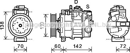 Prasco AIK344 - Compressore, Climatizzatore autozon.pro