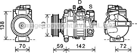 Prasco AIK341 - Compressore, Climatizzatore autozon.pro