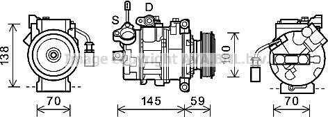 Prasco AIK342 - Compressore, Climatizzatore autozon.pro