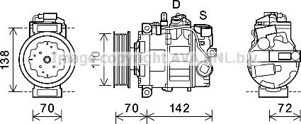 Prasco AIK381 - Compressore, Climatizzatore autozon.pro