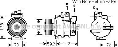 Prasco AIK334 - Compressore, Climatizzatore autozon.pro