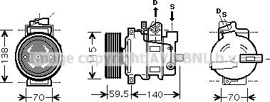 Prasco AIK284 - Compressore, Climatizzatore autozon.pro