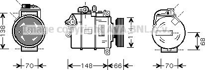 Prasco AIK282 - Compressore, Climatizzatore autozon.pro