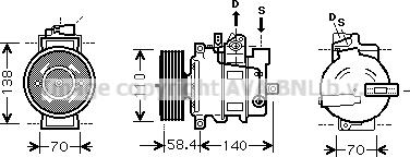 Prasco AIK274 - Compressore, Climatizzatore autozon.pro