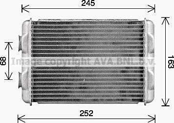 Prasco AL6158 - Scambiatore calore, Riscaldamento abitacolo autozon.pro