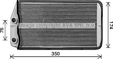 Prasco AL6157 - Scambiatore calore, Riscaldamento abitacolo autozon.pro