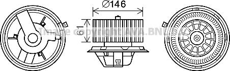 Prasco AL8140 - Elettromotore, Ventilatore abitacolo autozon.pro