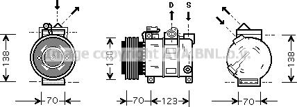 Prasco ALAK016 - Compressore, Climatizzatore autozon.pro