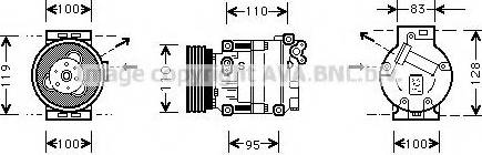 Prasco ALK019 - Compressore, Climatizzatore autozon.pro