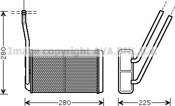 Prasco AU6195 - Scambiatore calore, Riscaldamento abitacolo autozon.pro