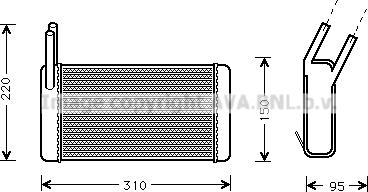 Prasco AU6131 - Scambiatore calore, Riscaldamento abitacolo autozon.pro