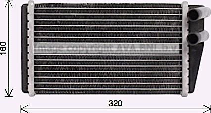 Prasco AU6233 - Scambiatore calore, Riscaldamento abitacolo autozon.pro