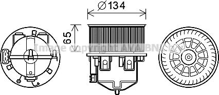 Prasco AU8221 - Elettromotore, Ventilatore abitacolo autozon.pro