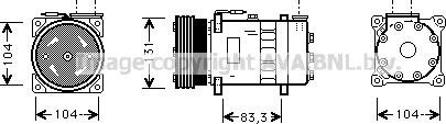 Prasco AUK003 - Compressore, Climatizzatore autozon.pro