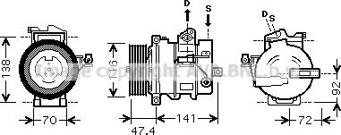 Prasco AUK188 - Compressore, Climatizzatore autozon.pro