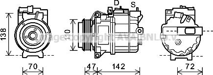 Prasco AUK208 - Compressore, Climatizzatore autozon.pro