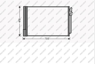 Prasco BM500C003 - Condensatore, Climatizzatore autozon.pro