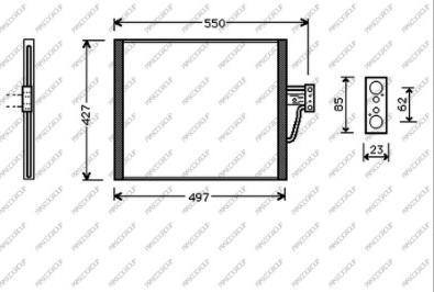 Prasco BM044C002 - Condensatore, Climatizzatore autozon.pro