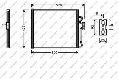 Prasco BM045C001 - Condensatore, Climatizzatore autozon.pro