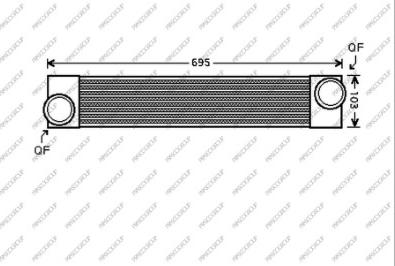 Prasco BM046N001 - Intercooler autozon.pro