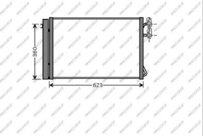 Prasco BM024C001 - Condensatore, Climatizzatore autozon.pro