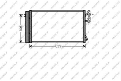 Prasco BM024C002 - Condensatore, Climatizzatore autozon.pro