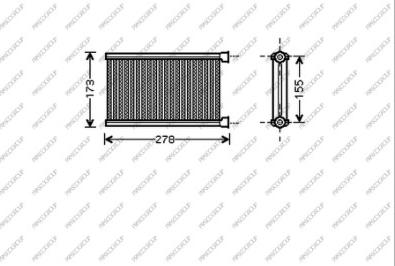 Prasco BM121H002 - Scambiatore calore, Riscaldamento abitacolo autozon.pro