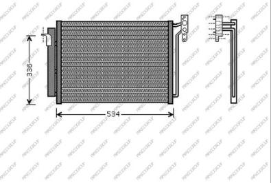 Prasco BM820C001 - Condensatore, Climatizzatore autozon.pro