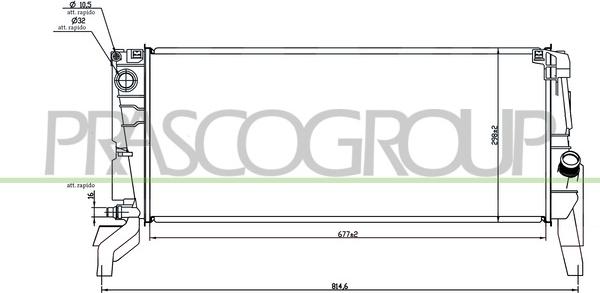 Prasco BM200R004 - Radiatore, Raffreddamento motore autozon.pro