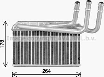 Prasco BW6599 - Scambiatore calore, Riscaldamento abitacolo autozon.pro