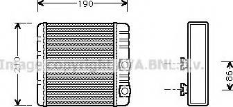 Prasco BW6211 - Scambiatore calore, Riscaldamento abitacolo autozon.pro