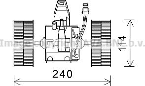 Prasco BW8491 - Elettromotore, Ventilatore abitacolo autozon.pro