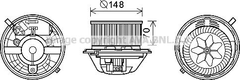 Prasco BW8462 - Elettromotore, Ventilatore abitacolo autozon.pro