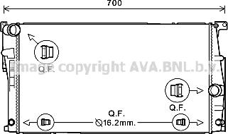 Prasco BW2447 - Radiatore, Raffreddamento motore autozon.pro