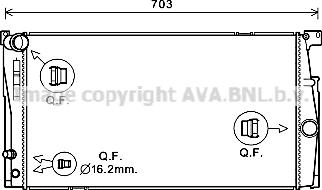 Prasco BW2549 - Radiatore, Raffreddamento motore autozon.pro