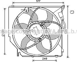 Prasco BW7520 - Ventola, Raffreddamento motore autozon.pro