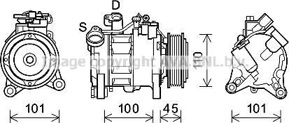 Prasco BWAK499 - Compressore, Climatizzatore autozon.pro