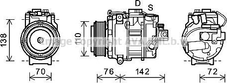 Prasco BWAK419 - Compressore, Climatizzatore autozon.pro