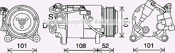 Prasco BWAK567 - Compressore, Climatizzatore autozon.pro