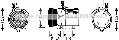 Prasco BWAK059 - Compressore, Climatizzatore autozon.pro