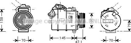 Prasco BWAK306 - Compressore, Climatizzatore autozon.pro